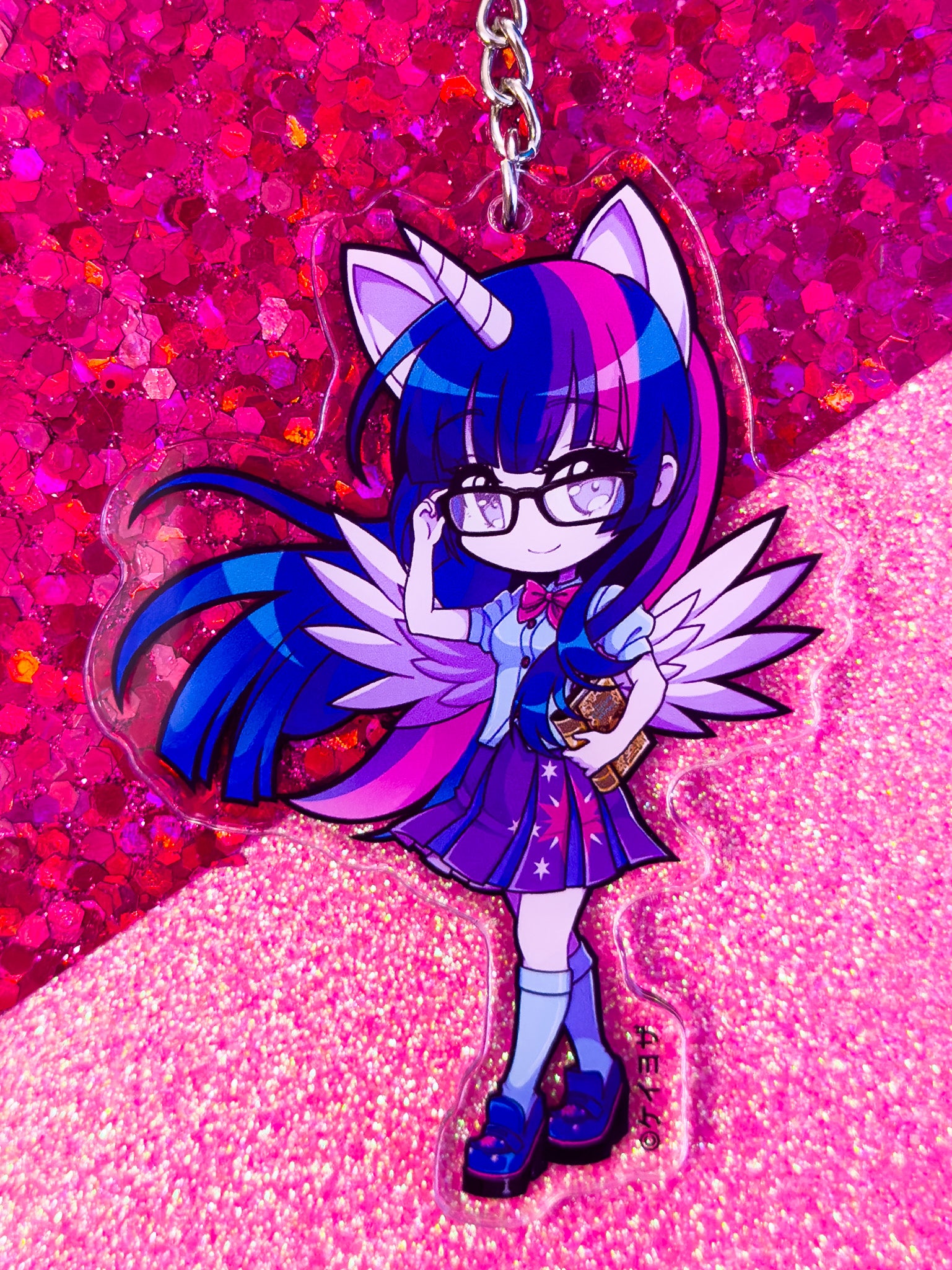 Twilight Sparkle 3.5" (Double Sided) Acrylic Charm