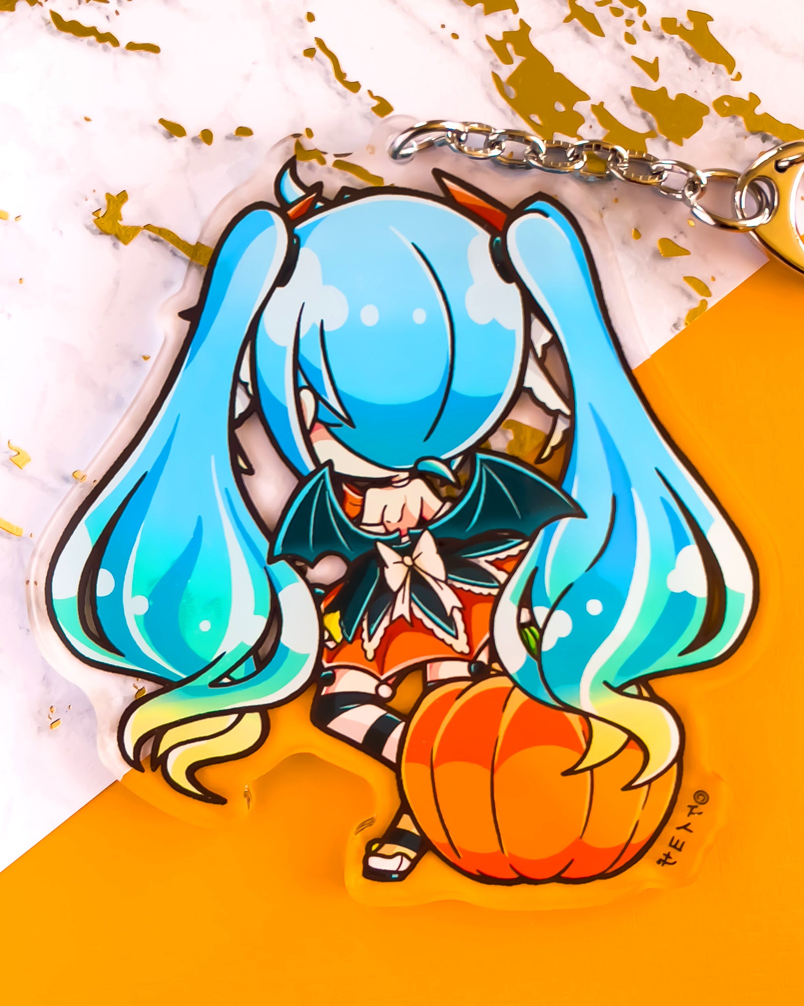 Halloween Miku 3.5" (Double Sided) Acrylic Charm